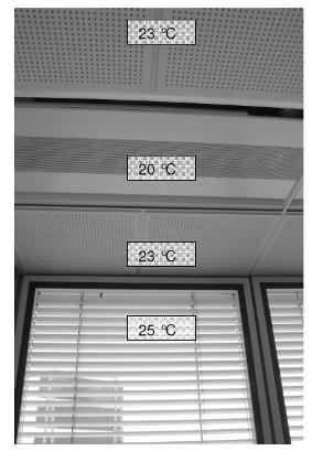 The second purpose of the test procedure is to measure more information of the climate façade by monitoring the temperatures of the construction during the test operation. 4.