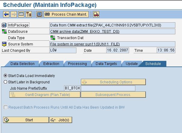 Transfer of Archived SAP ERP Data to SAP NetWeaver BW