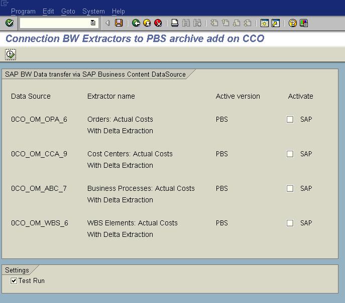 Transfer of Archived SAP ERP Data to SAP NetWeaver BW 28 5.