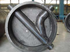 Manholes risers are classified based on ring stiffness such as 2 KN/sq.m., 4 KN/sq.m., 6 KN/ sq.m., 8 KN/sq.m., etc. The ring stiffness is tested according to ISO 9969.