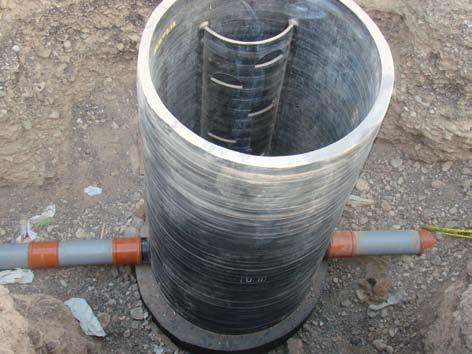 MANHOLE INLET AND OUTLET CONNECTIONS. NIC HDPE Manholes are provided with special inlet and outlets to provide following connections between HDPE manhole and system piping. 1. 2. 3.