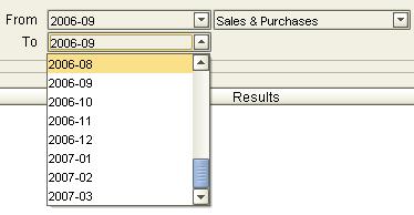 necessary. Click Run The Vat Analysis for the selected time period is now displayed in the window.