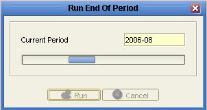 A dialog will appear asking whether you wish to run the End of Period Process now.