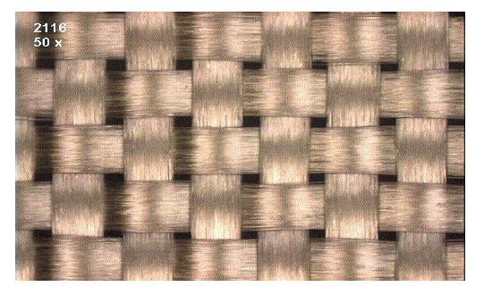 Fiber Weave Effects Fiber weave used in this work 1080 Warp & Weft Count: 60 x 47 Sparse material (inhomogeneous)