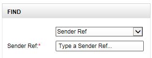 within Click Search to return the results Consignments can also be tracked by Sender Reference.
