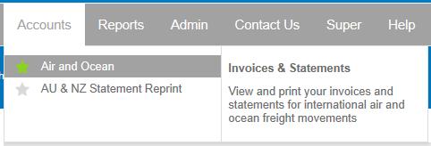Invoices billed in Foreign Currencies can be viewed or downloaded also After clicking View Invoices on the bottom right, records (if any)