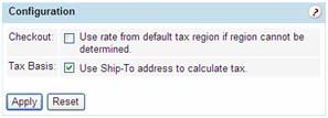 If shipping charges are taxable in your area, select the checkbox for the appropriate category and then select Set Taxable Shipping.