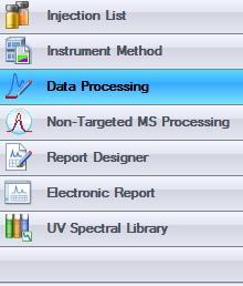Data Analysis Processing Chromeleon Set up injection sequence Build LC and MS methods Target. Confirm. Integrate.