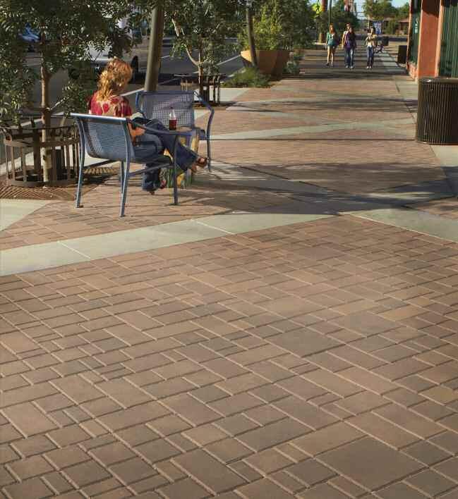 STANdARd paver COLLECTION CITY SERIES Available in a variety of finishes, this stone brings scale and dimension to architectural settings.