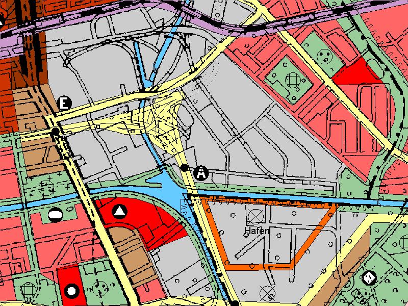 Land Use Plan of Berlin formerly planned