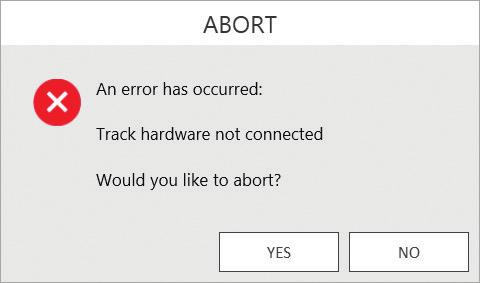 These warning messages will indicate an error in instrument connection. Abort the run, restart the Maxprep Software and start again. A. B. 14701CA Figure 26. Instrument Connection Errors.