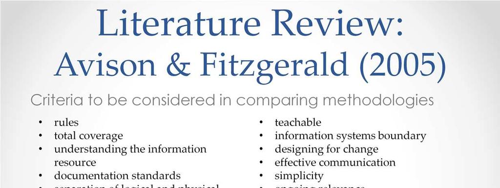 Avison& Fitzgerald in their 2005, 3 rd edition, textbook information