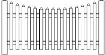 APPENDIX A: ACCEPTABLE TYPES OF FENCE PICKET STYLE Acceptable: Straight or Scallop Top (example