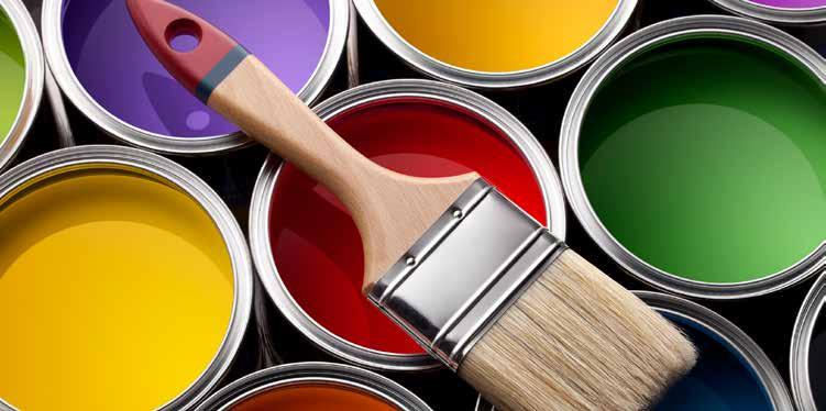Paints & Coatings Interior paints and finishes add to the beauty of homes and help protect surfaces.