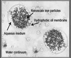 Environmental Applications for Nanomaterials Emulsified zero-valent iron for remediation efforts NM for