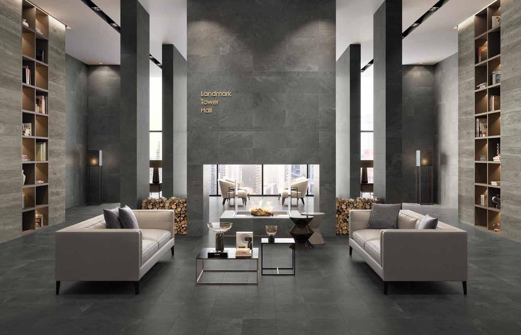 COLLECTIONS Trek p. 60 Freedom p. 70 Globe p. 80 Stone is a gathering of porcelain tile collections that are inspired by different natural stones.