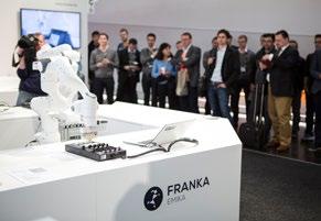 FRANKA EMIKA consists of FRANKA ARM, FRANKA CONTROL, the gripper FRANKA HAND and the software FRANKA DESK which are connected to FRANKA CLOUD.