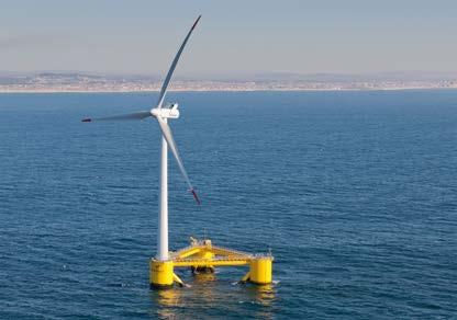 Current commercial offshore wind-farm installations are based on foundations that are fixed to the seabed, which limits potential installation locations and the amount of wind power they can harness.