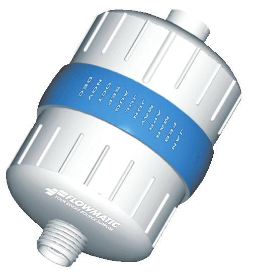 Shower Filters Great "add on sale" The Flowmatic shower filter is a great "add on sale", used to reduce chlorine from shower water. The media is 100% KDF 55, to provide superior performance.