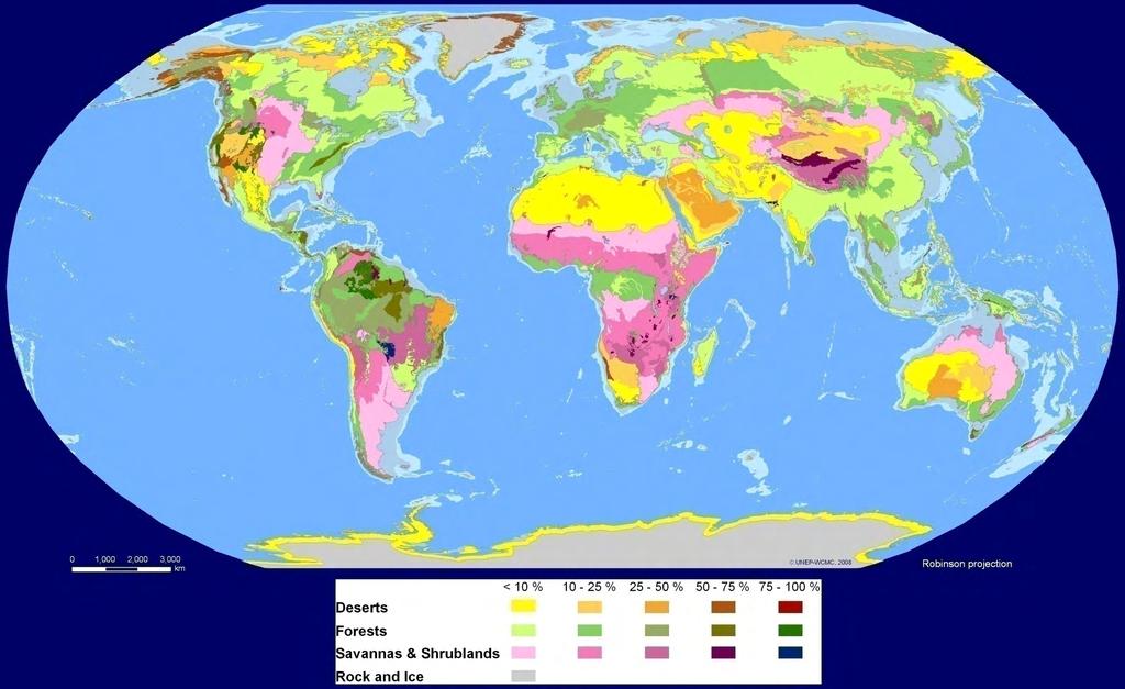 WWF Ecoregions protected 466 of the 825