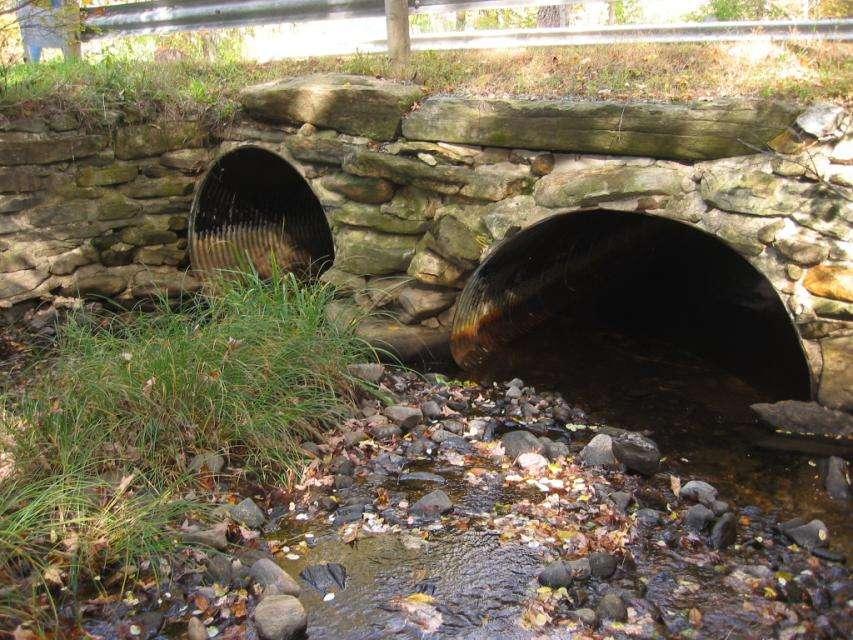 Undersized culverts Walker Brook, Becket (10/06/05) River process
