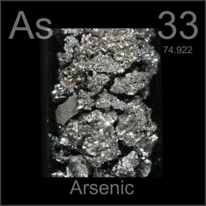 Native Elements (Semi-metals) The native semi-metals include arsenic (As), antimony (Sb), and bismuth (Bi), as well as the less common elements selenium (Se) and tellurium (Te).