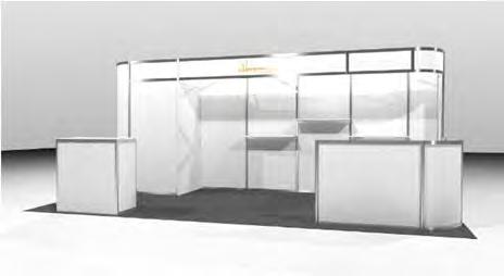 Exhibit Elements Installation & Dismantle Labor Available Upgrades: Graphics Priced Per Panel Rental Counters & Display Cases Stem Lighting Plush