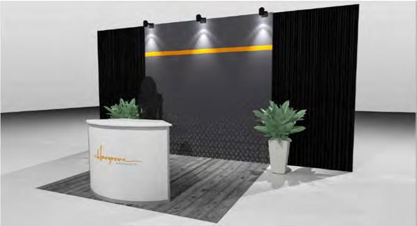 Fabric Rental Exhibit Solutions Hargrove offers a wide variety of rental exhibit options.