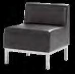 Chair (black vinyl) 24"L