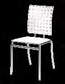 Chair (black, chrome) 23"L