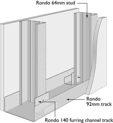 Alternate staggered stud installation methods are shown in Figures 23 & 24.