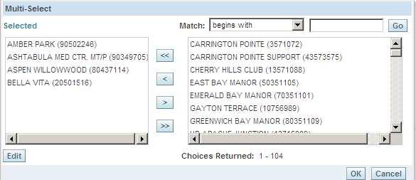 Once the report is complete, click on Page Options. c. Click on Save Current Selections.