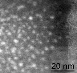 EFTEM Si Plasmon 17 ev Number of Si-Nanocrystal (%) 100 Ro = 10 80 60 40 20 EFTEM d mean