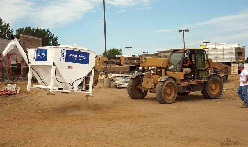 The PA4000 offers a low profile with high capacity that is easy to relocate on the job site. silo delivery systems are flexibile to meet any jobsite demand.