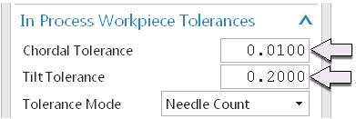 Click OK in the Tool Path Visualization dialog box. 9. Select Menu Preferences Manufacturing. 10. Type 0.0100 in the Chordal Tolerance box (this will improve quality) and 0.