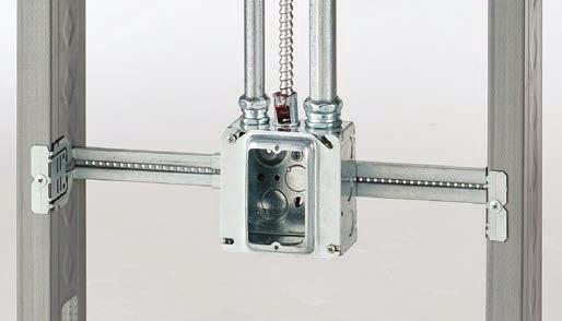 BB2TSC Series Box assembly comes with box mounting clip attached BB2TSC boxes can be field mounted, in the proper location, to telescoping brackets by