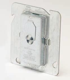 patents: 8,575,484, 8,658,894 1 Minimum electrical box depth is 2 1 8" 2 Keyhole knockouts allow use