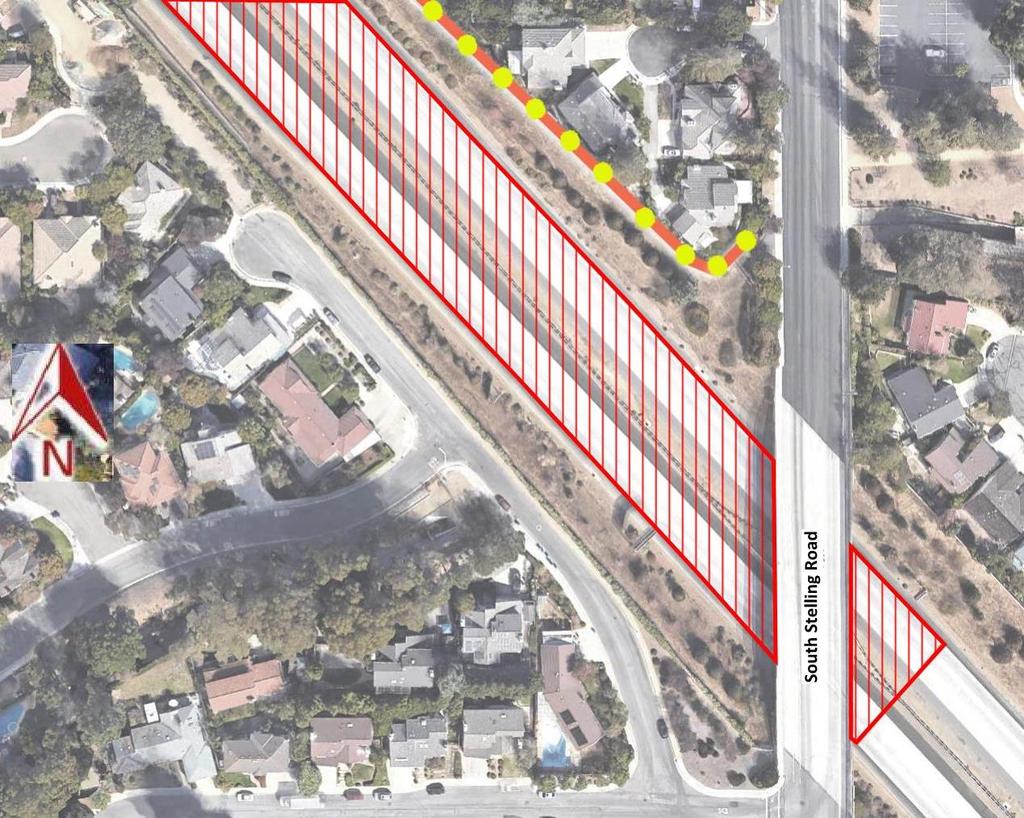 De Anza Boulevard 67 dba SR 85 below grade at residences 12-feet Treatment Options Noise reduction measures include quieter pavement and the addition of barrier caps to the existing