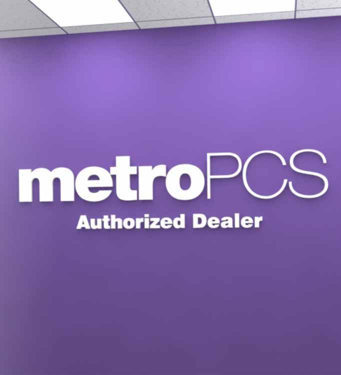 METROPCS WALL LOGO Individual letterset for high-end presentation 2 Sizes available 72