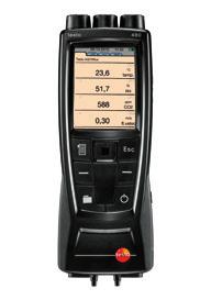 Technical data testo 480 High-end VAC measuring instrument testo 480, including EasyClimate PC software, power supply, USB cable and calibration protocol 0563 4800 Comfort measurement - High-end VAC