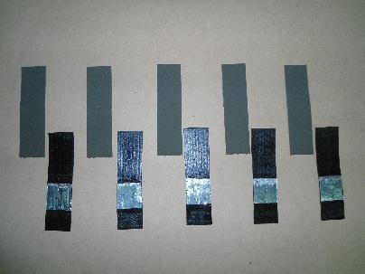 a) b) c) Figure 9 Different failure modes in the shear tests; a) oxidized bitumen with bi-component cementitious; b) APP polymer bitumen with liquid rubber; and c) PVC with polyurethane. 3.2.