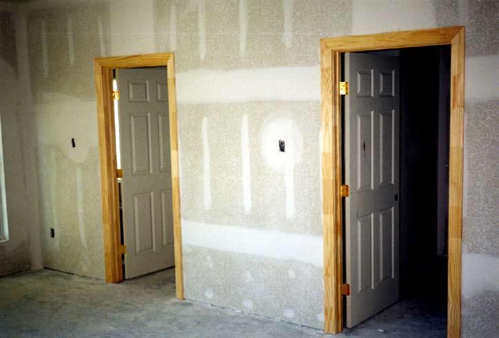 Interior doors are