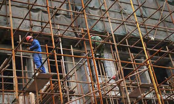 Hazard: When scaffolds are not erected or used properly, fall hazards can occur. About 2.3 million construction workers frequently work on scaffolds.