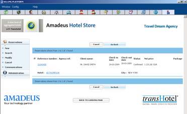 Integration within your PNR As you have opened the PNR before making the cancellation, you can now go back to the Amadeus command page and see your cancellation reflected in the PNR.