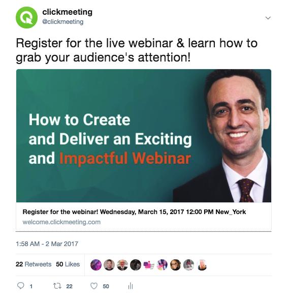 Consider targeting a Facebook Lookalike Audience that is similar to your best customers those who registered for your previous webinars or signed up for your webinar newsletter.