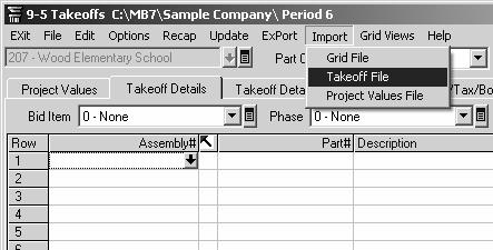 Using a Template The Process 1. Set up the job 2. Begin the estimate a. Import a template b.