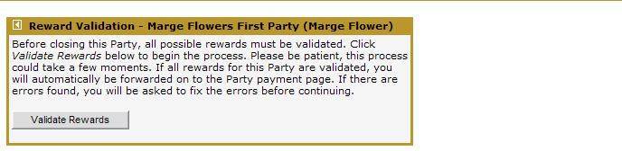 If you have entered all of your guest orders and host order and you would like to close the Party, then select the Close Party button at the bottom of the screen.
