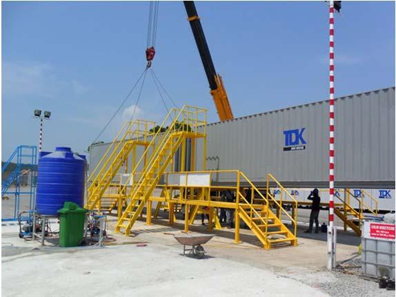 storage and lay-down facilities prior to export Heavy Lift Heavy lift and general cranes supply