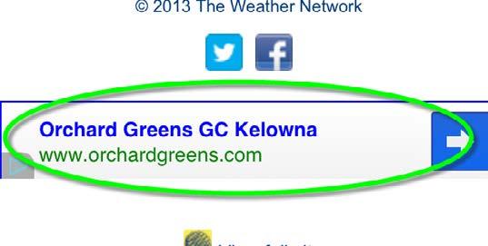 In this scenario the mobile user has the following demographic profile: Female Aged 25-34 Located in Kelowna, BC, Canada This is an ad that the user sees on www.theweathernetwork.