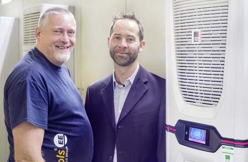 Innovative components such as Rittal s new Blue e+ series of cooling units are helping EVVA save energy.